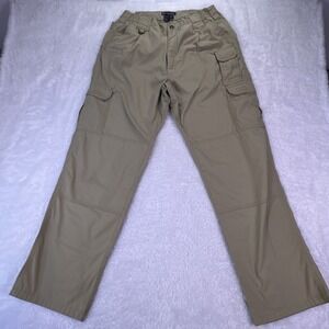 5.11‎ Tactical Mens Khaki Straight Leg Ripstop Tactical Twill Cargo Pants 34x32